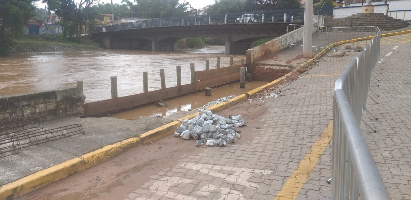 São Luiz do Paraitinga sofre quarta inundação desde o dia 31 de janeiro
