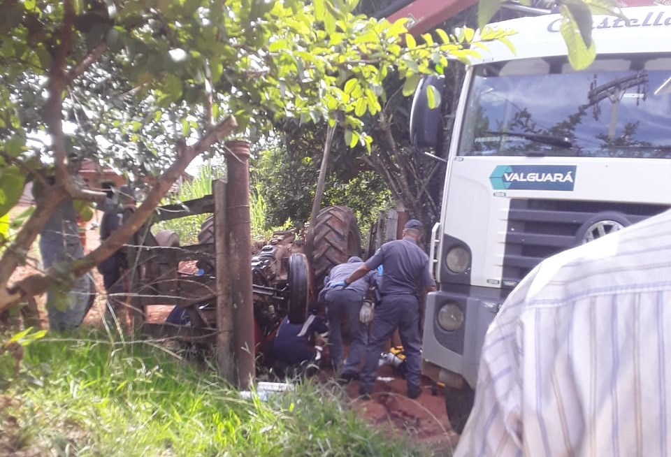 Idoso de 66 anos morre após ser esmagado por um trator em Cunha