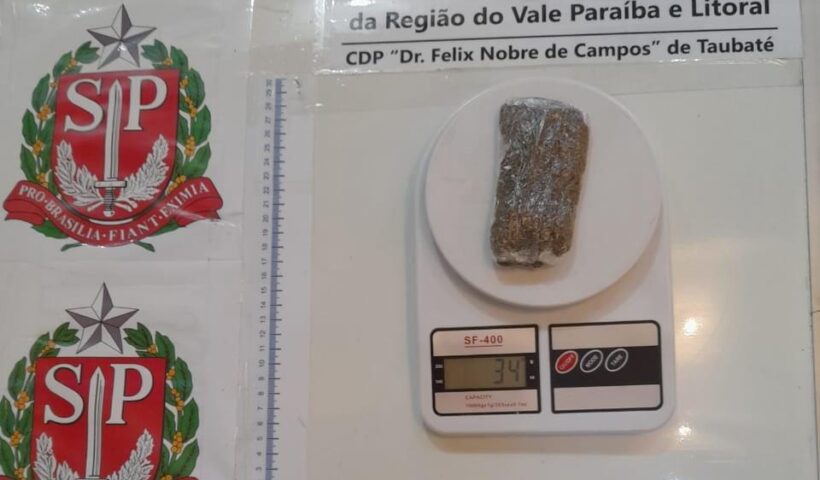 Visitante é detida após tentar entrar com droga no CDP "Dr. Félix Nobre de Campos" em Taubaté