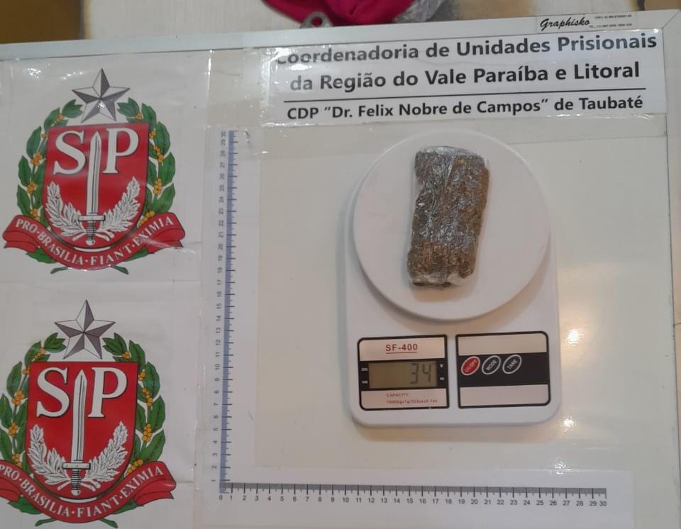Visitante é detida após tentar entrar com droga no CDP "Dr. Félix Nobre de Campos" em Taubaté