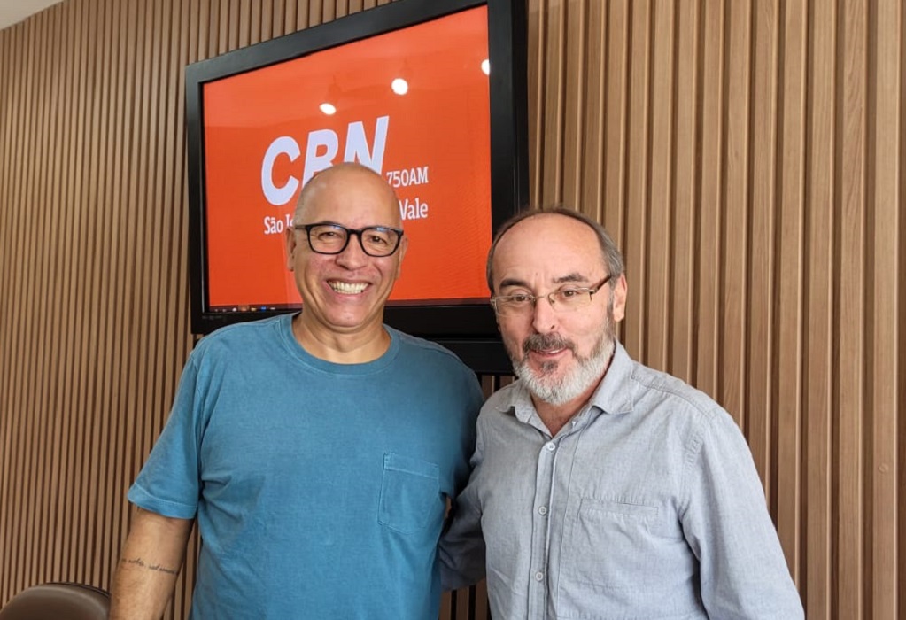 Agliberto Chagas e Fernando Carlos, no quadro CBN Inovação, que tratou sobre um setor da economia