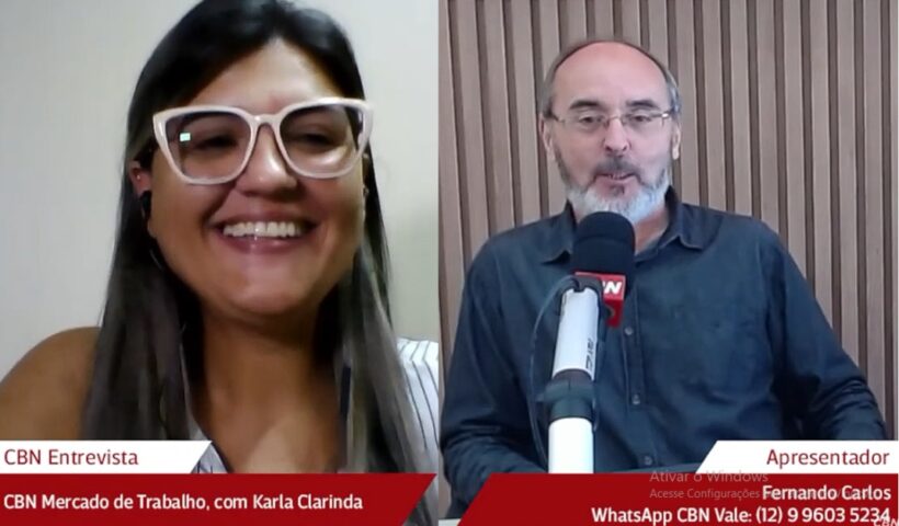 karla Clarinda e Fernando Carlos. Tema do CBN Mercado de Trabalho: Integração de times