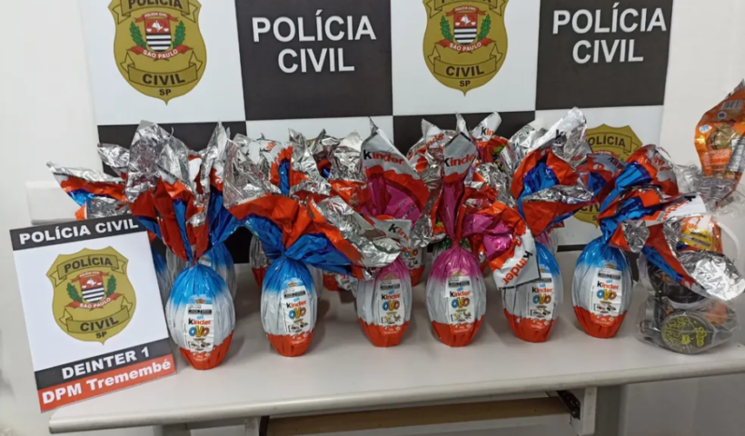 Tremembé: Suspeitos de cometerem furtos na cidade, são pegos com mais de 20 ovos de páscoa