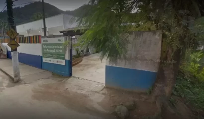 Fachada da UBS Perequê-Mirim em Ubatuba