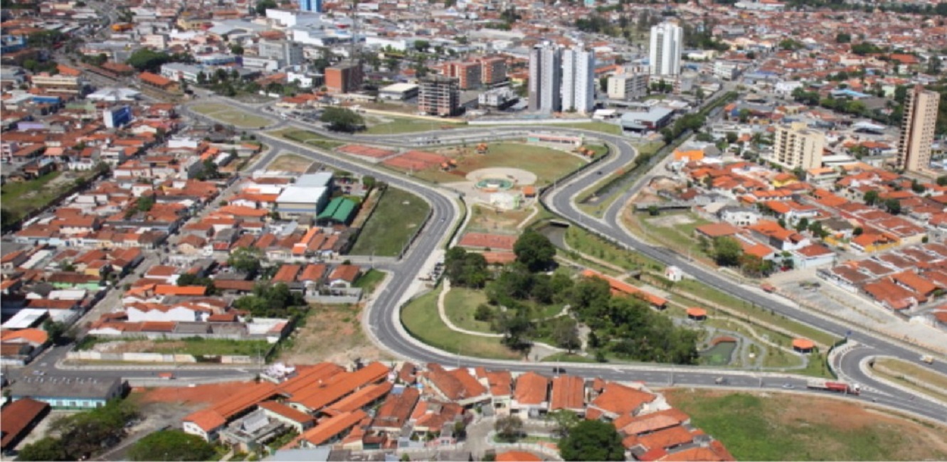 Vista aérea da cidade de Jacareí