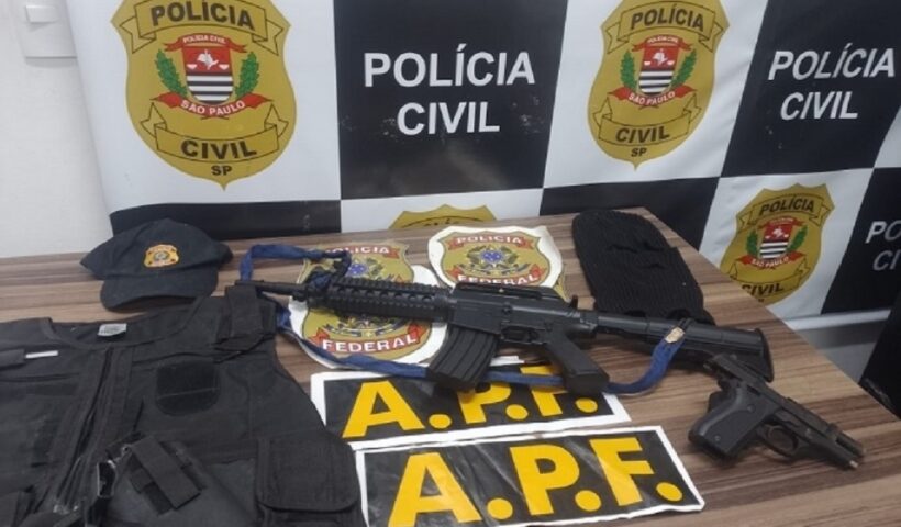 Homem é preso em Ilhabela com pistola de numeração raspada e réplica de fuzil