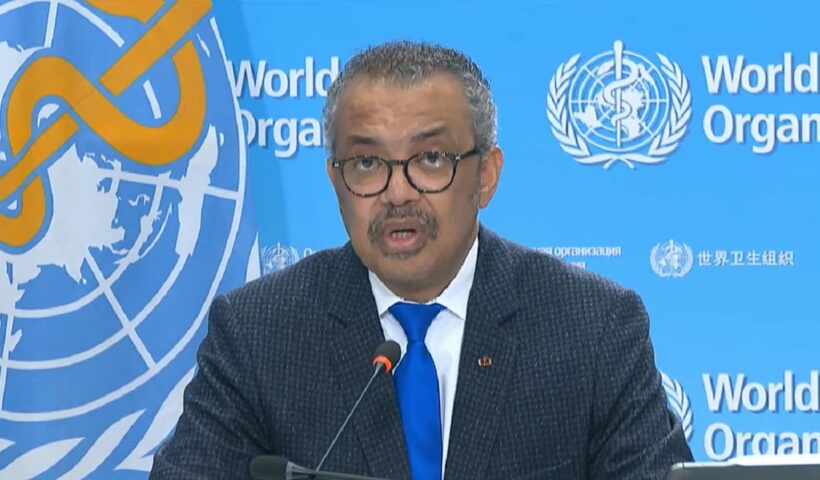 Tedros Adhanom Diretor-geral da Organização Mundial da Saúde, que anunciou o fim da emergência sanityária por covid-19