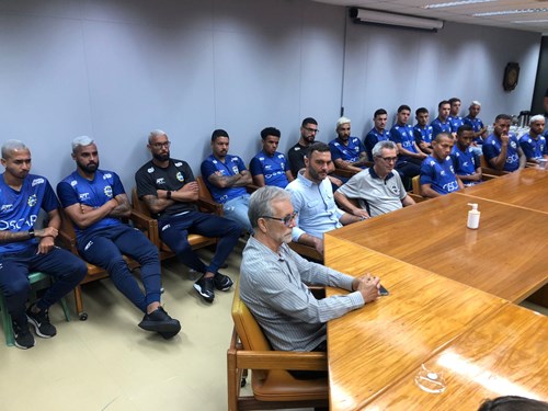 Delegação do São José EC presentes no Salão Nobre da Prefeitura de São José dos Campos