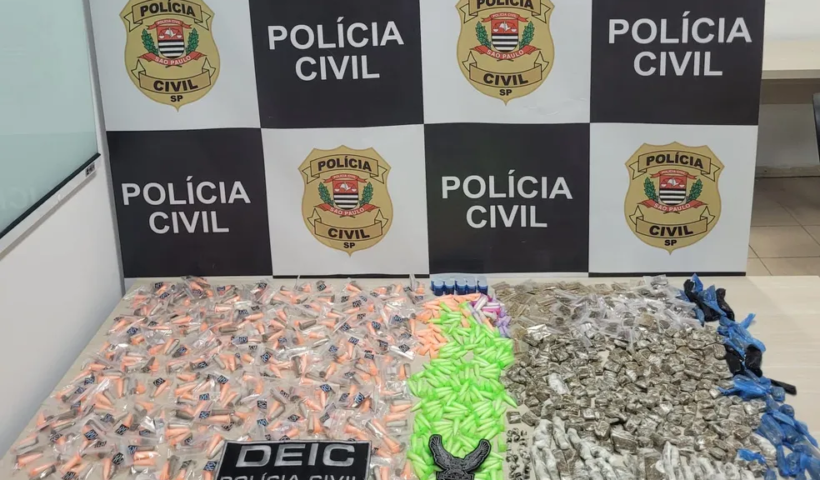 Polícia civil apreende mais de 1.000 porções de drogas em São José dos Campos