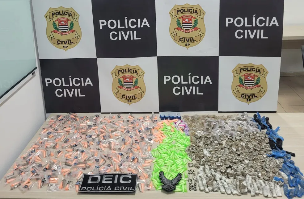 Polícia civil apreende mais de 1.000 porções de drogas em São José dos Campos