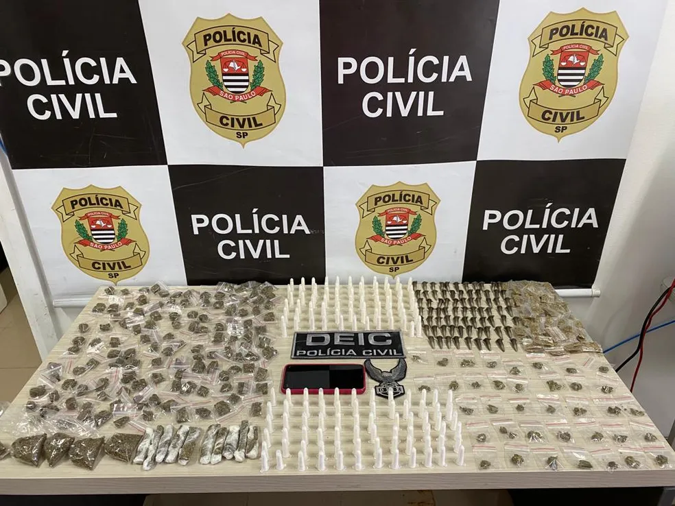 Homem é preso por tráfico de drogas em São José dos Campos; A polícia apreendeu mais de 200 pinos de cocaína