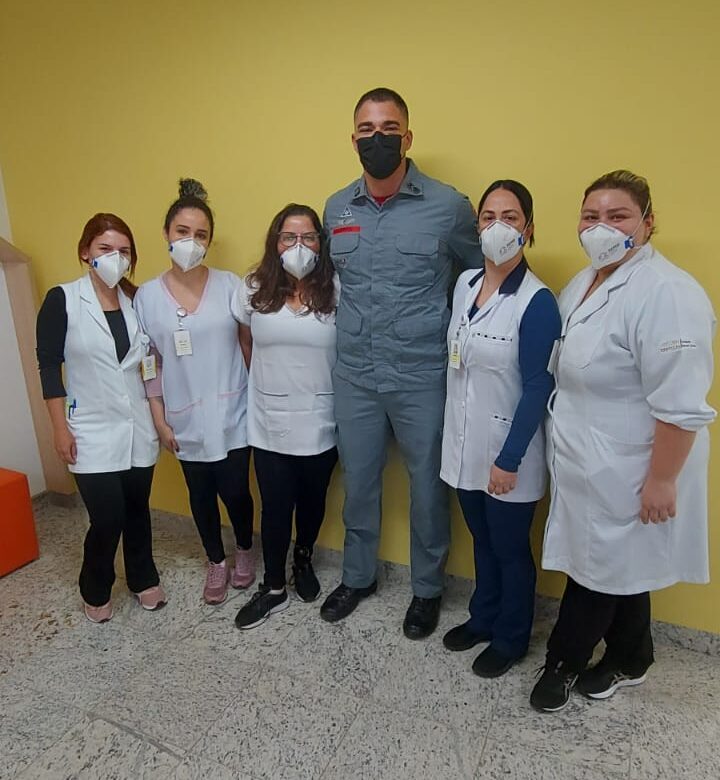 Bombeiro nascido em Taubaté doa medula óssea a paciente com leucemia
