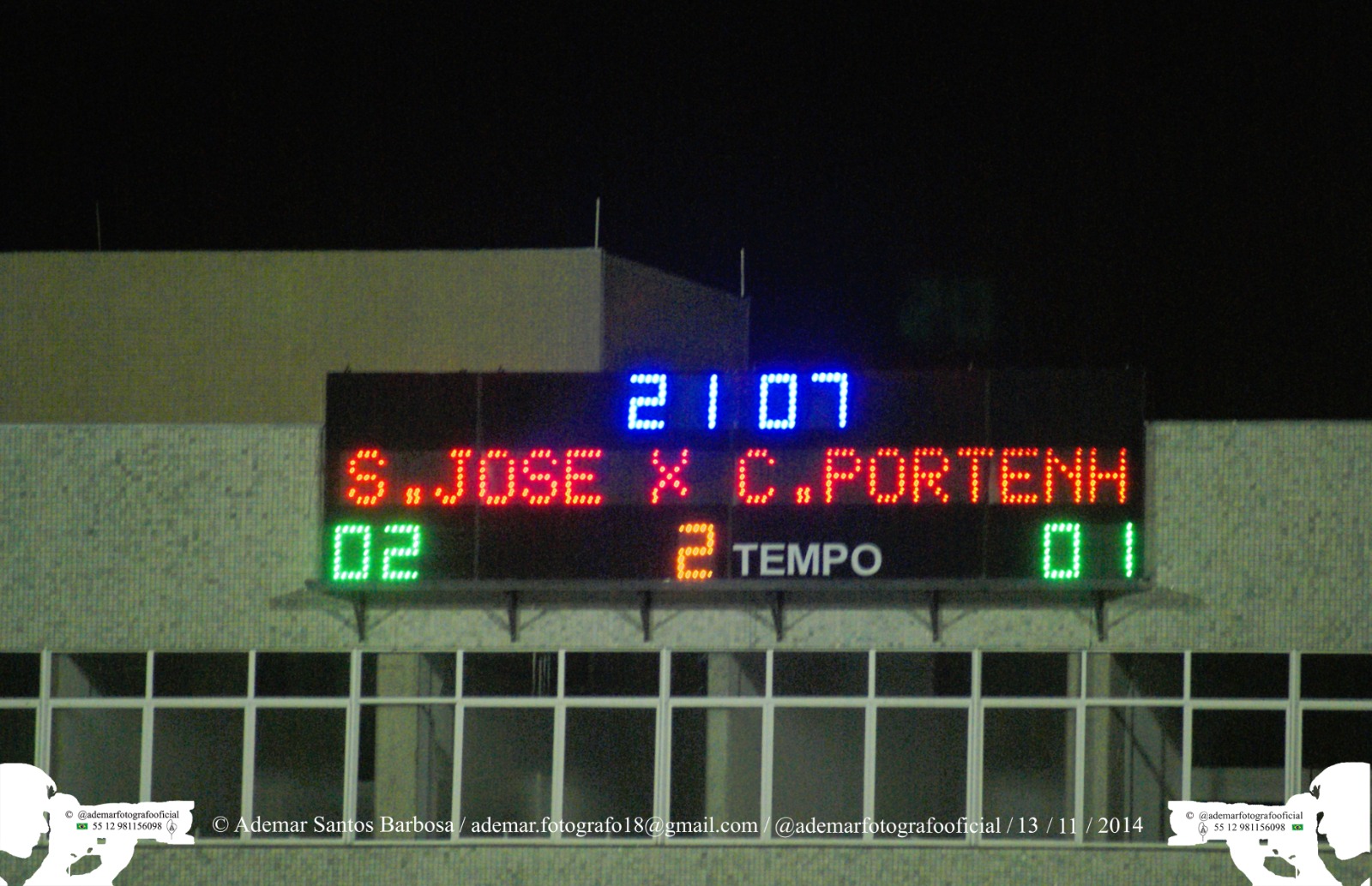 Placar eletronico do Martins Pereira