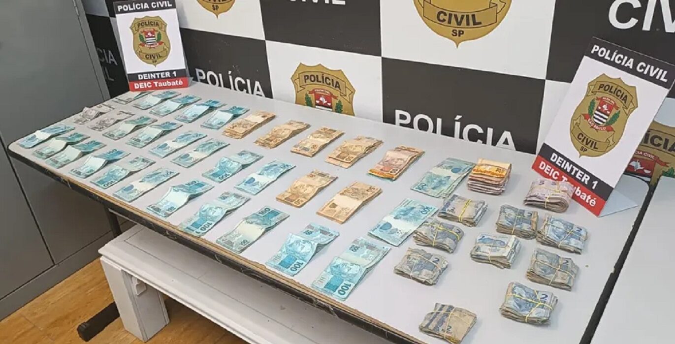 Polícia Civil apreende R$ 36 mil em operação contra tráfico de drogas em Taubaté