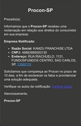 Fundação Procon alerta sobre e-mails falsos em nome do órgão