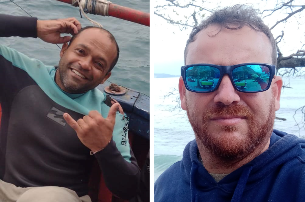 Bombeiros marítimos realizam o terceiro dia de buscas aos pescadores desaparecidos em Ubatuba