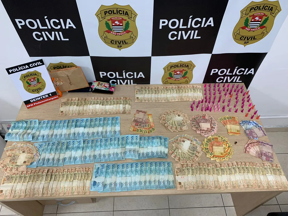 Polícia Civil de Pindamonhangaba prende mulher com drogas e mais de R$ 14 mil em dinheiro