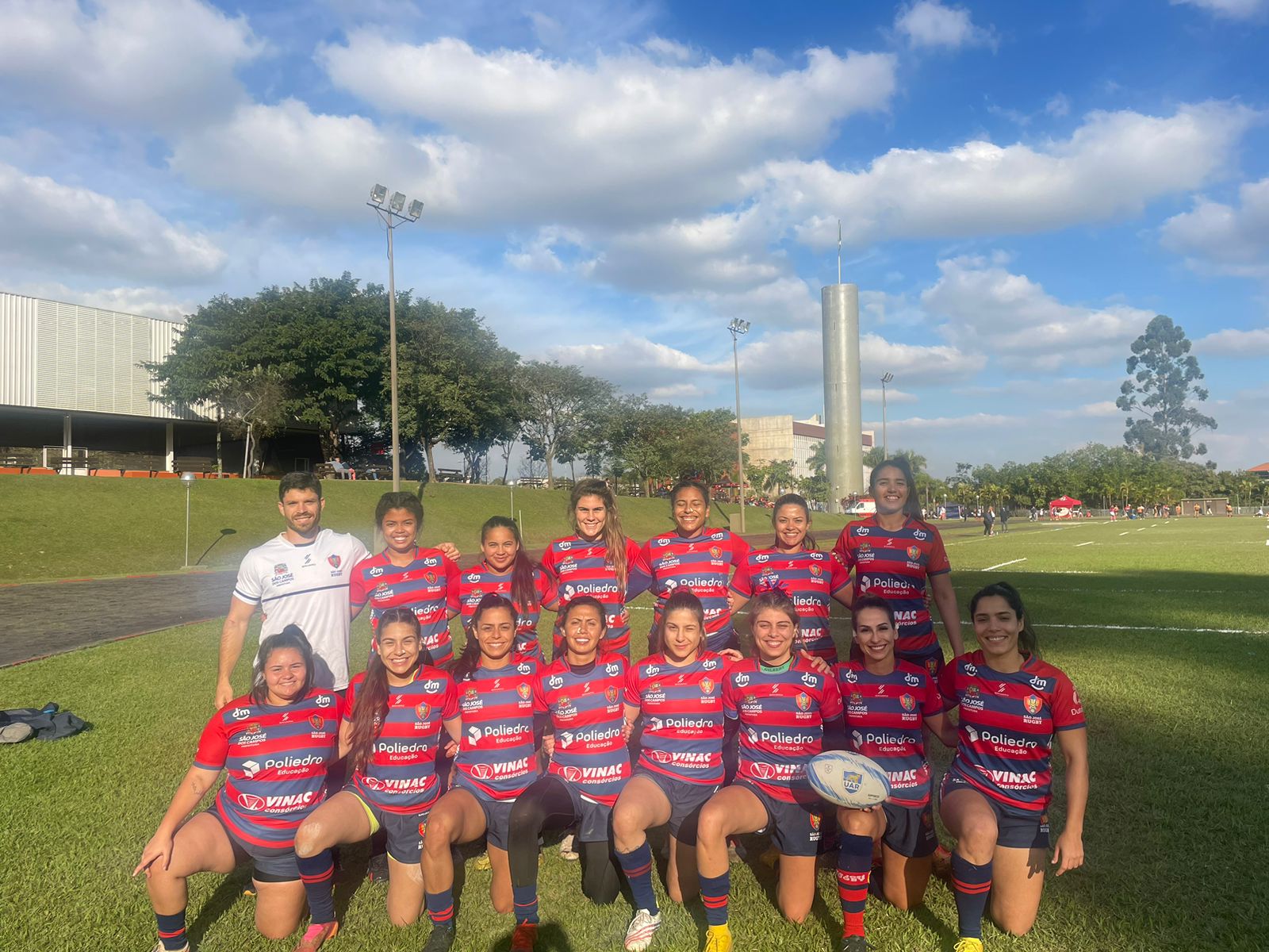 Time do São José Rugby Feminino, campeão da 2ª Etapa da Copa São Paulo de Sevens