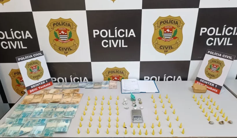 Casal é preso por tráfico de drogas durante saída temporária de presos em Tremembé