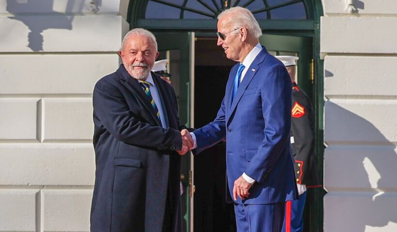 Lula e Biden se encontraram em fevereiro deste ano na Casa Branca. Foto: Ricardo Stuckert/PR