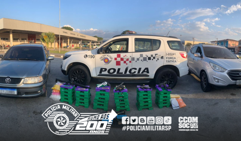 Drogas e armas apreendidas em Santa Branca