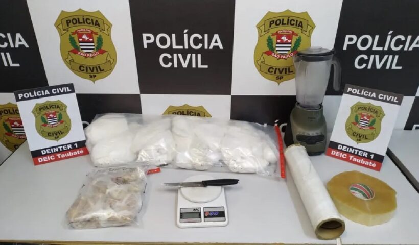 Operação policial resulta na apreensão de quase 12 kg de drogas em Taubaté