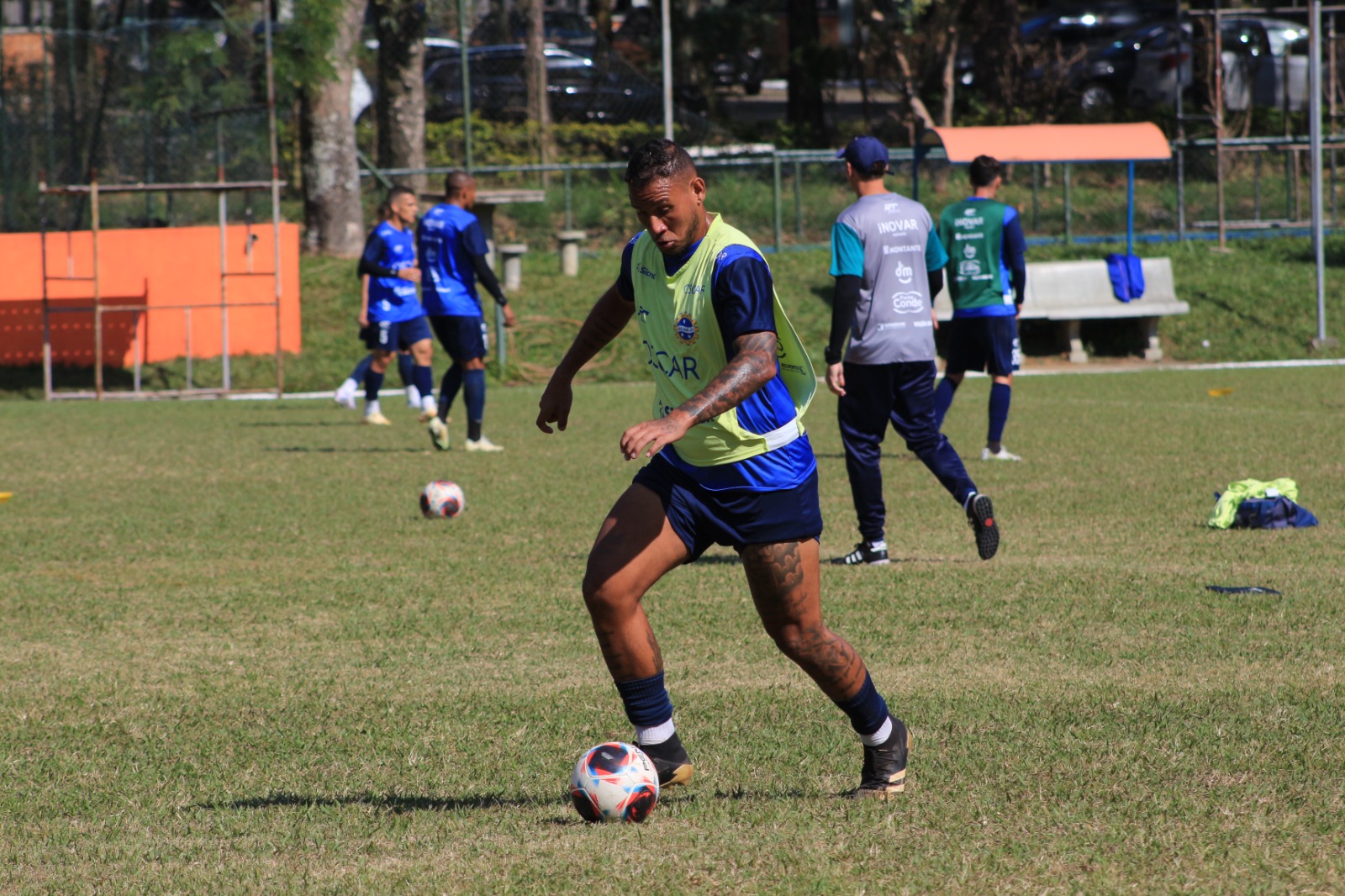 Rafael Tanque durante treinamento do São José Esporte Clube 