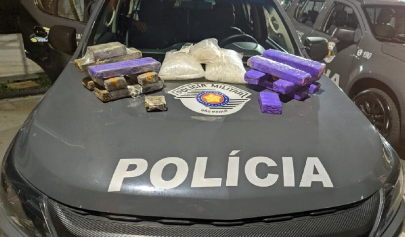 Homens são presos e menor é apreendido com drogas em Pinda
