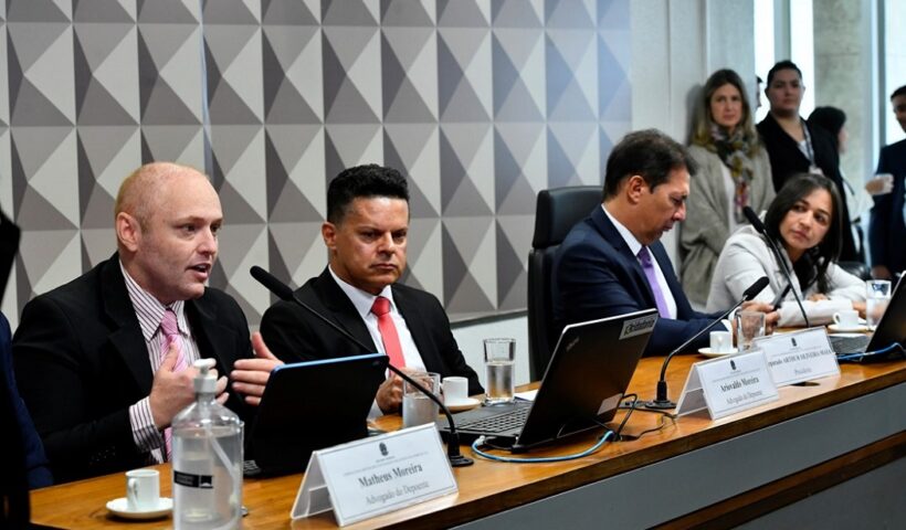 Hacker Walter Delgatti em depoimento na CPI dos Atos Golpistas