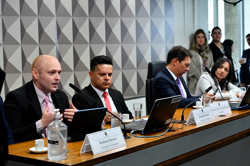 Hacker Walter Delgatti em depoimento na CPI dos Atos Golpistas