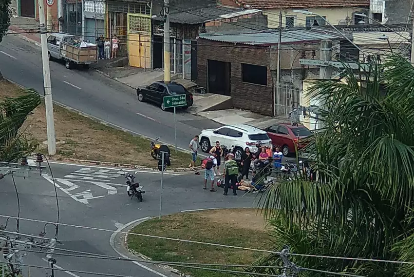 Acidente foi registrado neste sábado (12) no Jardim Ismênia em São José dos Campos