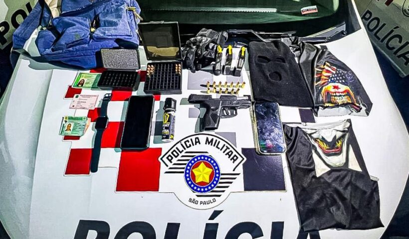 Trio é preso após invadir casa e trocar tiros com a Polícia