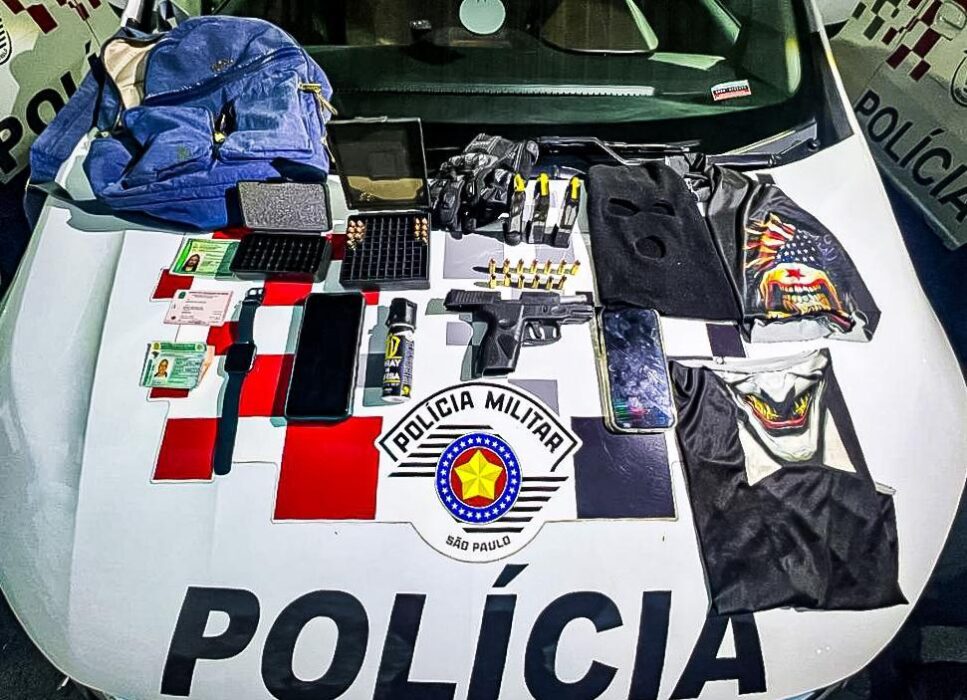 Trio é preso após invadir casa e trocar tiros com a Polícia