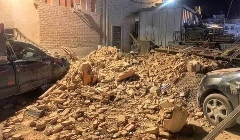 Terremoto no Marrocos causou a morte de mil pessoas na noite desta sexta-feira (8). Foto: Reprodução