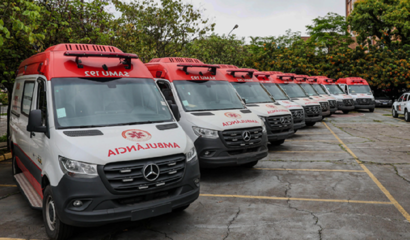 Novas ambulâncias entregues pelo Ministério da Saúde