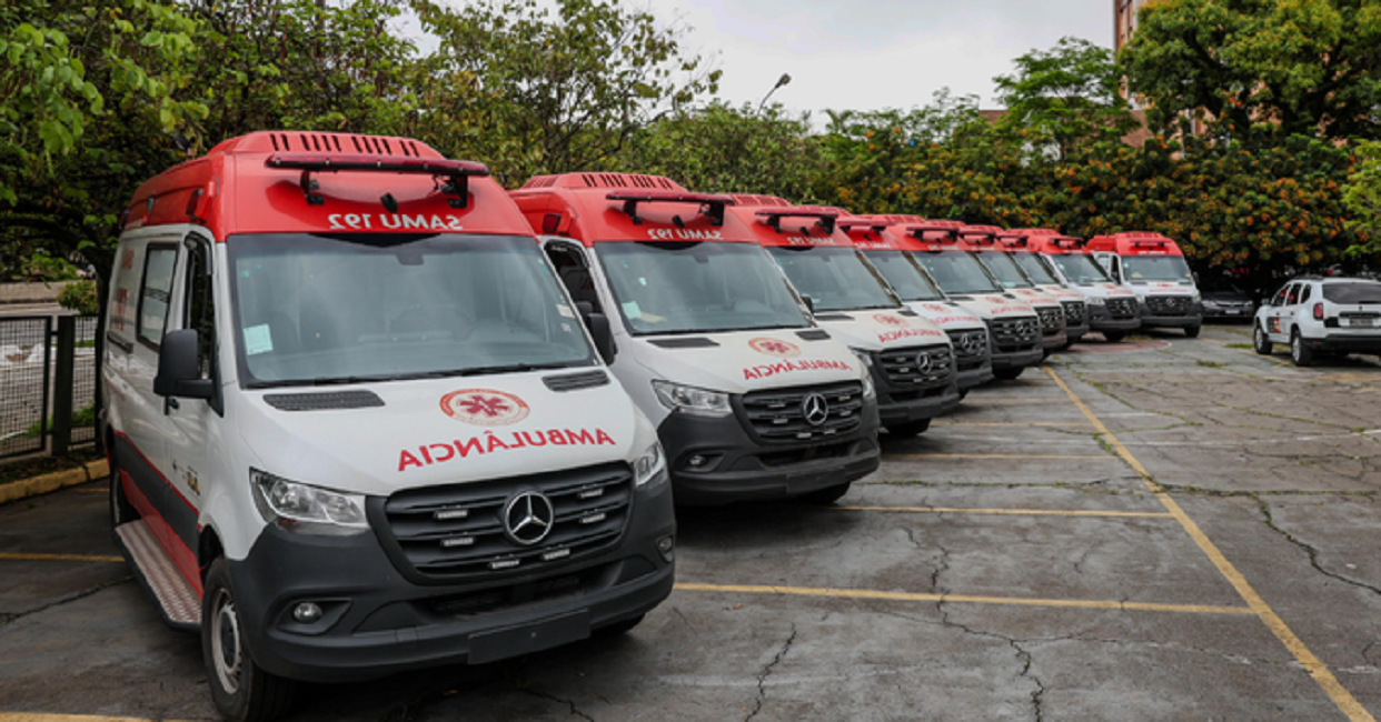 Novas ambulâncias entregues pelo Ministério da Saúde