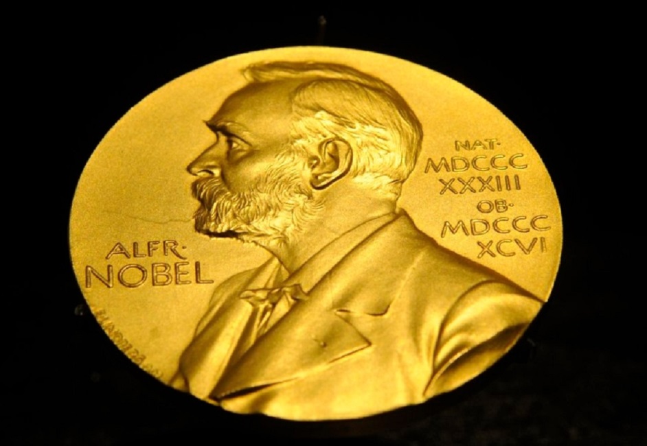 Medalha do prêmio Nobel, que será concedida a Dupla de cientistas que recebe Nobel de Medicina por vacina contra Covid-19