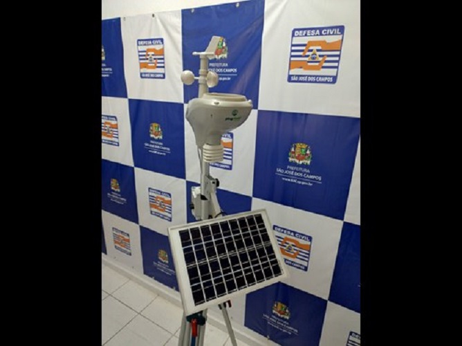 Estação conta com sistema de captação de chuva (pluviômetros), alimentação de energia solar e será conectada diretamente com o CSI