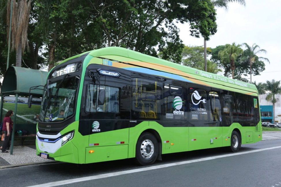Novo ônibus elétrico de SJC. Prefeitura descreveu itinerários onde o veículo passará durante os testes