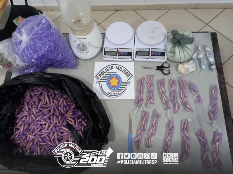 Trio é preso por tráfico de drogas no Cecap, em Lorena