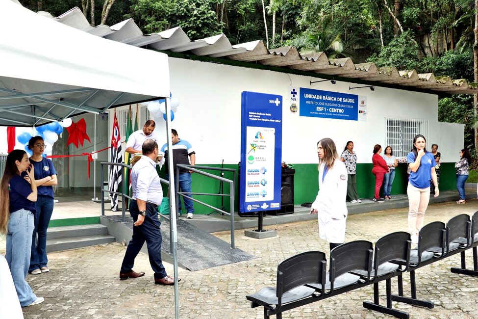 fachada de nova ubs em Santo Antônio do Pinhal