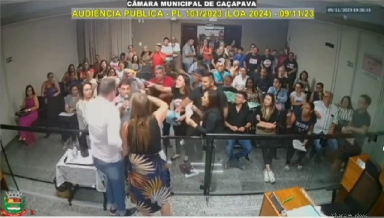 Audiência termina em confusão na Câmara de Caçapava
