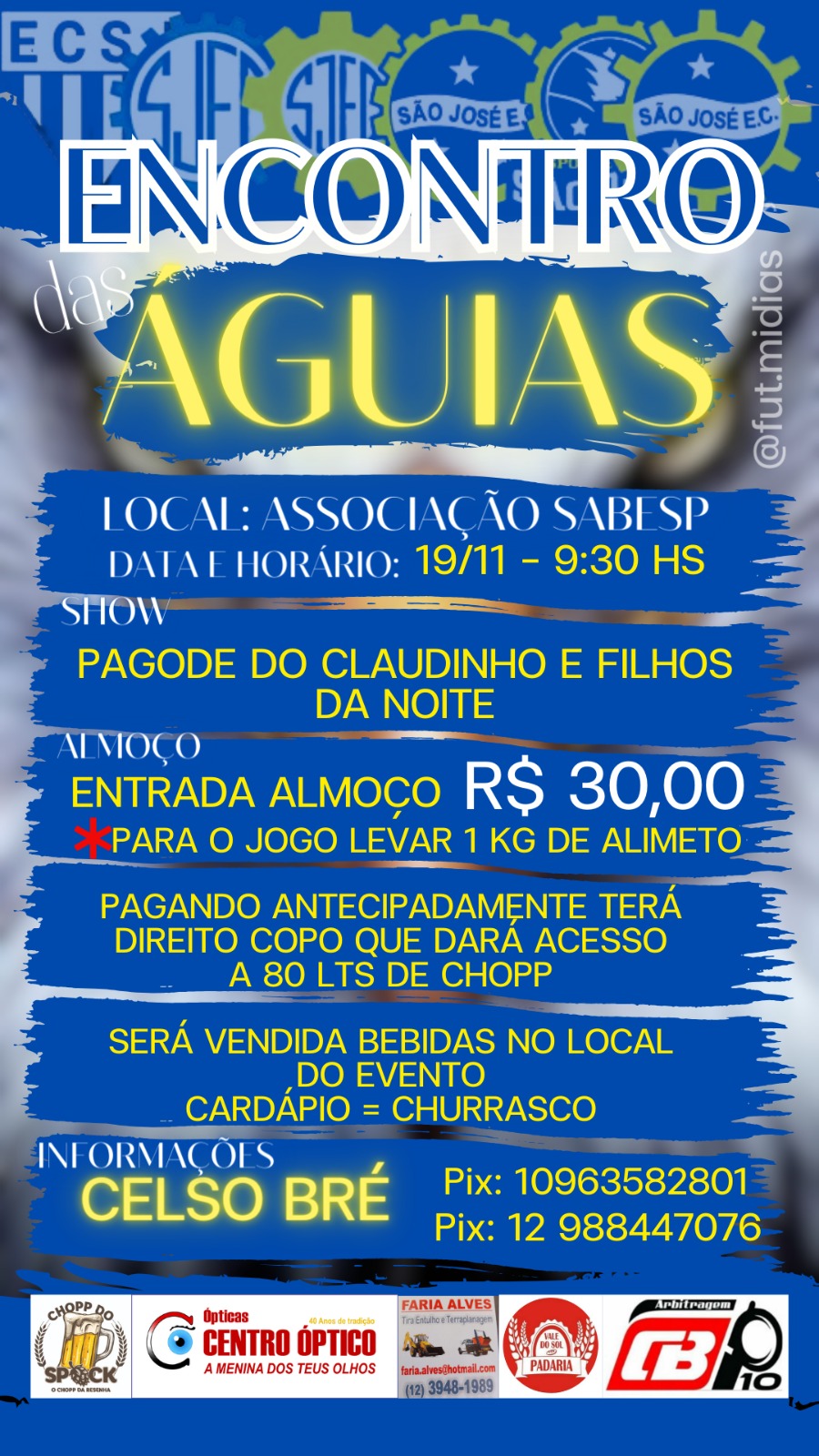 Flyer de divulgação do Encontro das Águias 2023