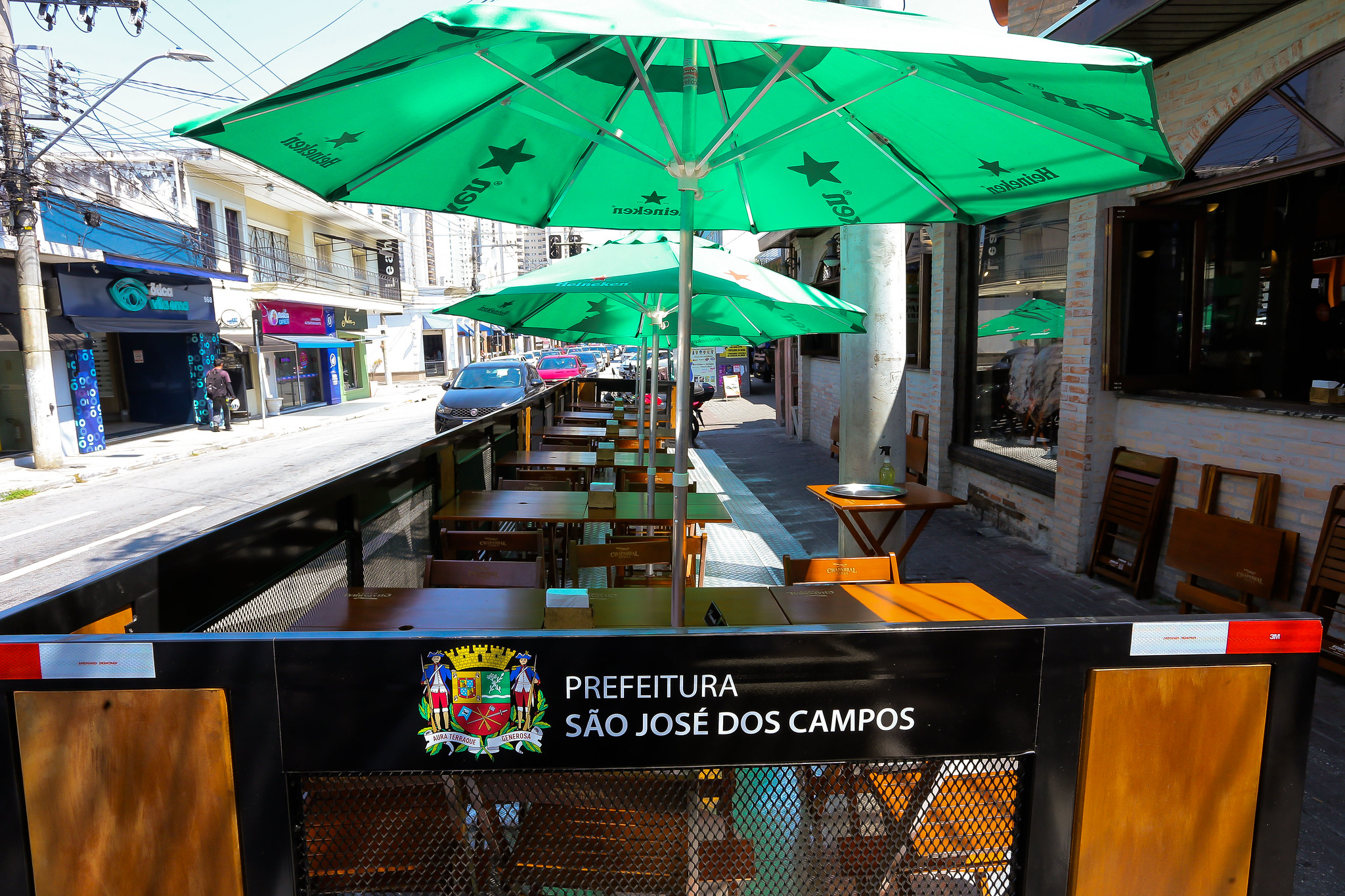Atualmente, o Programa de Parklets de São José dos Campos abrange apenas os estabelecimentos da região central da cidade