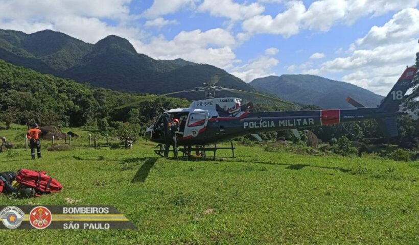 Homem é resgatado após sofrer queda na Pedra da Onça