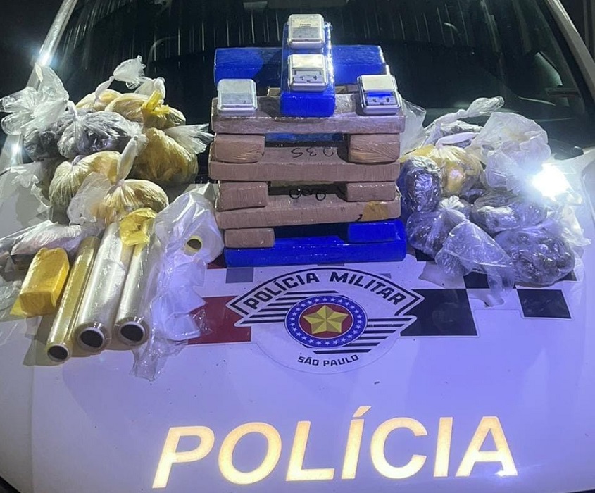 PM apreende grande quantidade de drogas em São José dos Campos