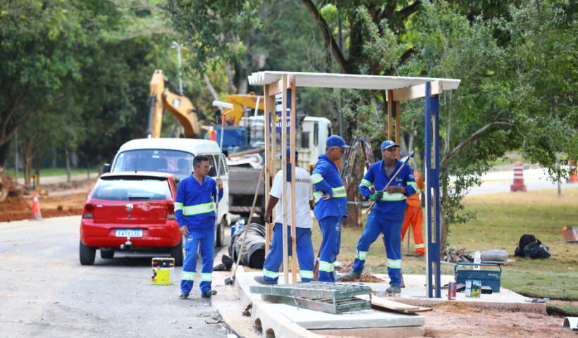 Andamento das obras de duplicação na João Rodolfo Castelli na zona leste de São José dos Campos