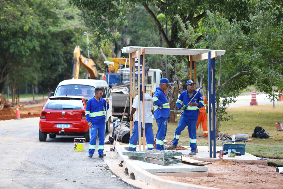 Andamento das obras de duplicação na João Rodolfo Castelli na zona leste de São José dos Campos. Foto: Claudio Vieira/PMSJC