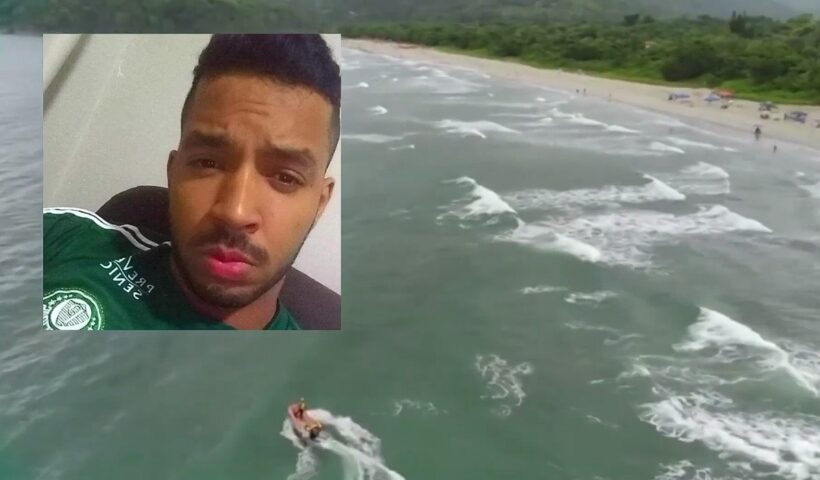 vista aérea da praia de Itamambuca, em Ubatuba. Bombeiros encerram as buscas pelo turista desaparecido em praia de Ubatuba, confirma Capitão do GBMar