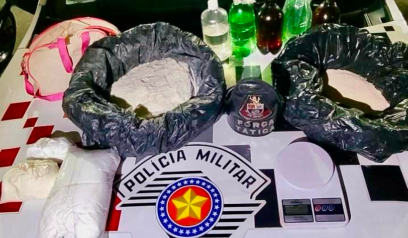 Dupla é presa por tráfico de cocaína em São José dos Campos